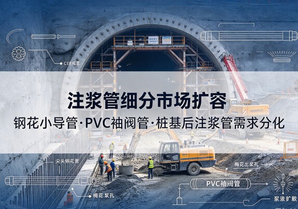 梅里斯注浆管细分市场扩容，隧道钢花小导管、PVC 袖阀管、桩基后注浆管需求分化